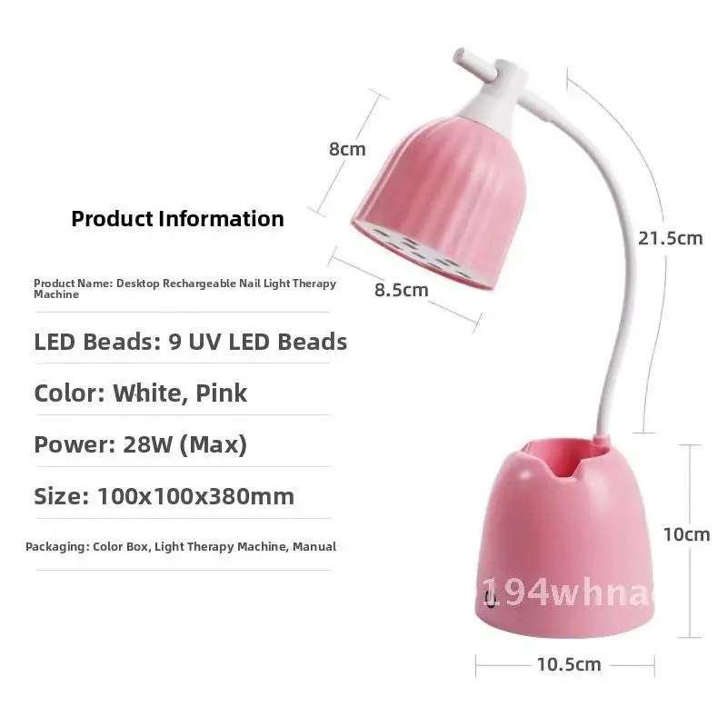 Tragbare 36W wiederaufladbare Nagellampe, kleines Desktop-Lotus-Design, schnell trocknendes UV-LED-Phototherapie-Licht für Nagelkunst