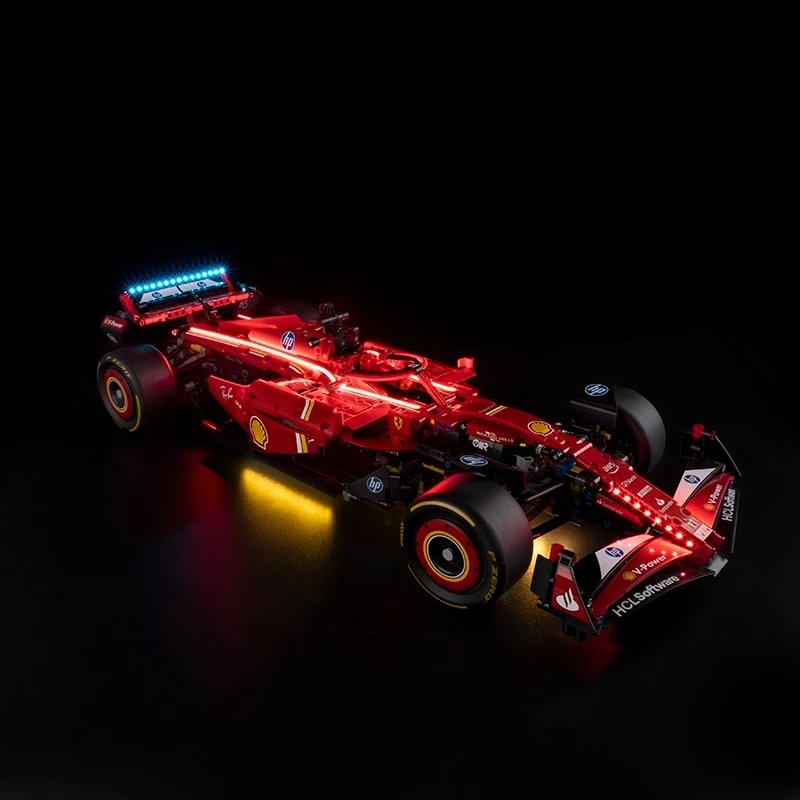 Set di illuminazione a LED adatto per LEGO Technic Ferrari SF-24 F1 Car 42207 Building Blocks (modello di mattoni non incluso)
