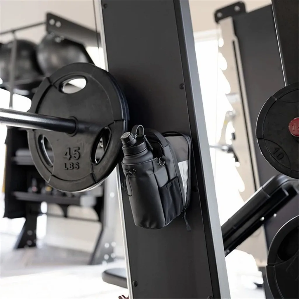 Magnetic Gym Bag Large Capacity Magnetic Carrier Bag Portable Fitness Storage Sports Accessories With Phone Pocket Gym Organizer