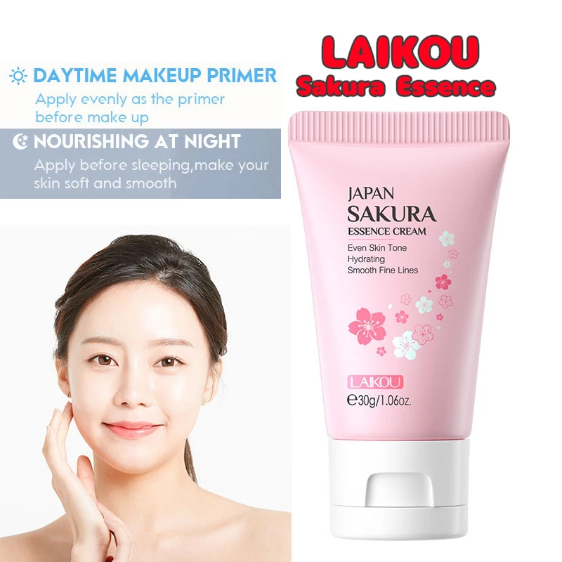 10pcs 30g Sakura Face Cream Cherry Blossom Essence Facial Cream Face Moisturizing For Deep Nourishing Face Skin Care