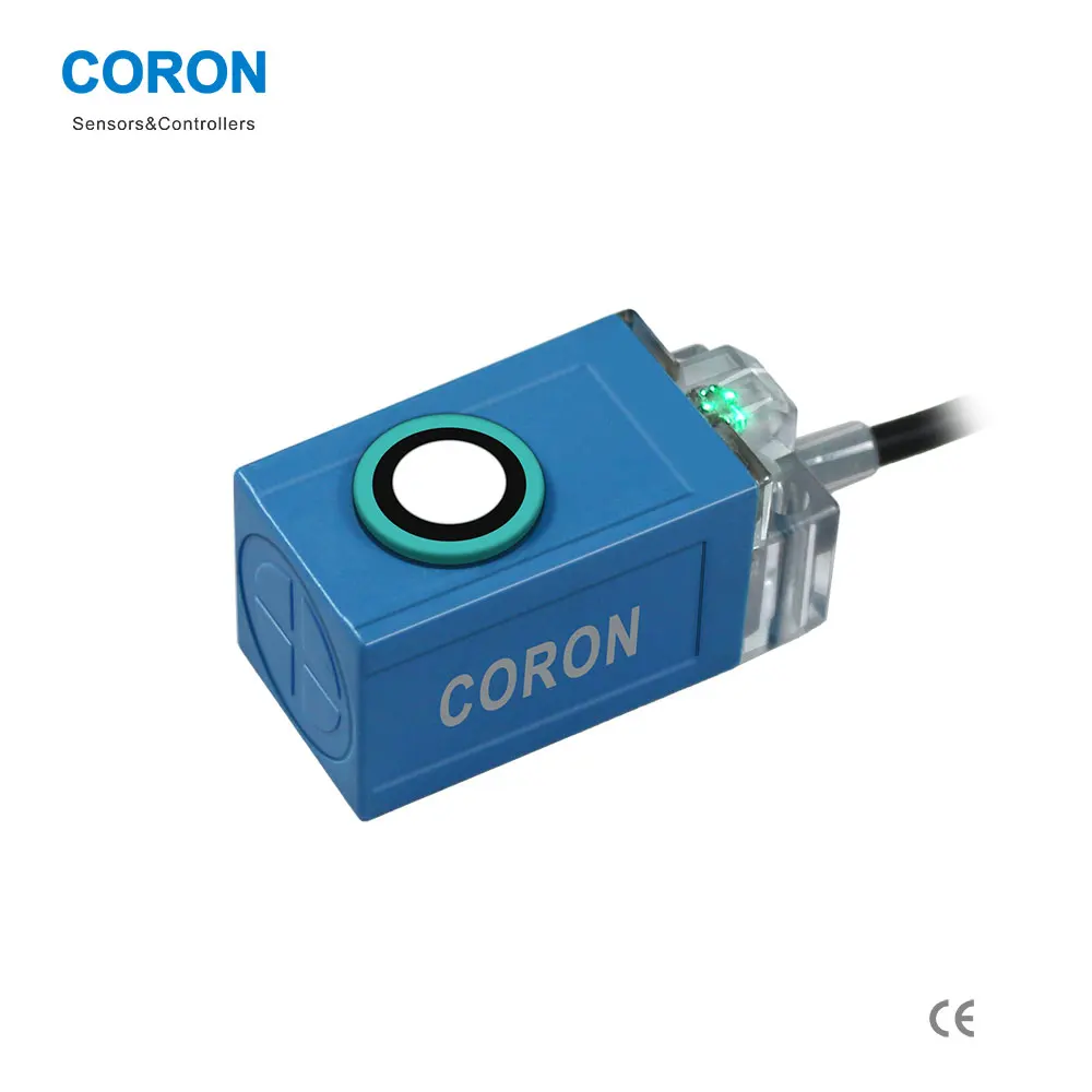 CORON QF25L-D50P Long Distance Ultrasonic Sensor Reflective Type Light-On Dark-On PNP Lead Wire Included
