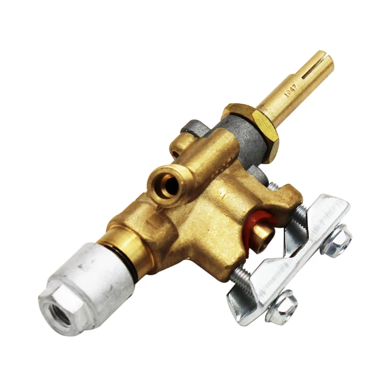 BBQ Grill Standard Brass Gas Safety Valve Low Pressure with Orkli Magnet Unit Gas Outlet 7/16-24unf Thread Supplies Accessory