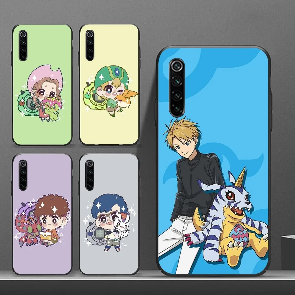 Anime D-Digimon-s Mobile Cell Phone Case for Realme GT 2 9i 8i 7i Pro X50 X2 C35 C21 C20 C11 C3 Black Soft Phone Cover Funda