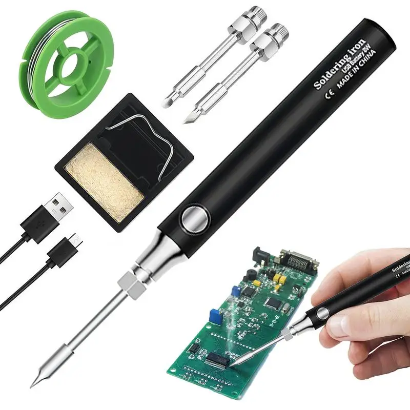 

Cordless Soldering Iron 1100mAh USB Rechargeable Soldering Pen Portable 10W 3 Modes Welding Soldering Iron Tool For Jewelry