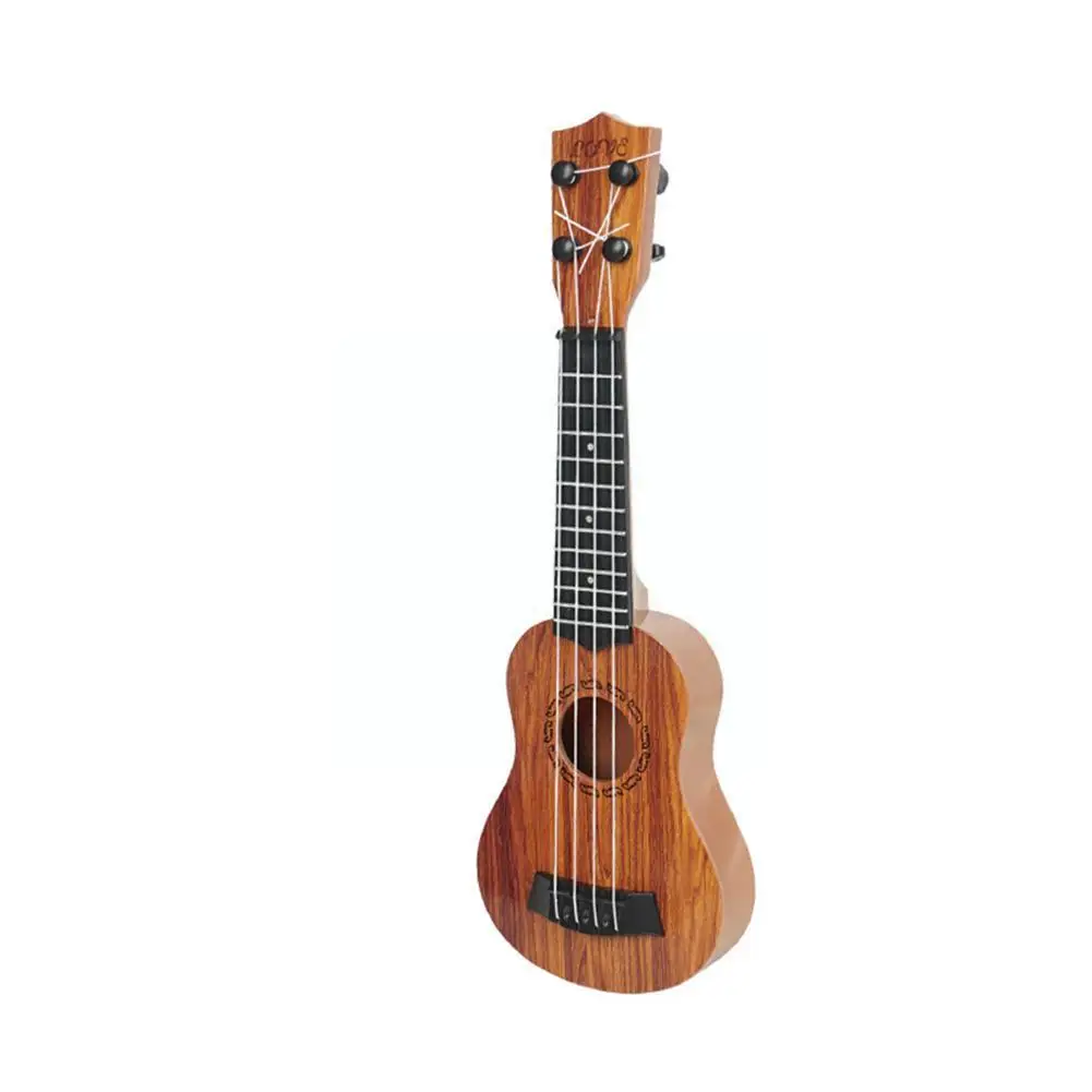 Children\'s Ukulele Soprano Beginner Ukulele Guitar Mahogany Wood Beginner 4 Peg Strings Delicate Neck Tuning Ukulele Ukulel M9w2