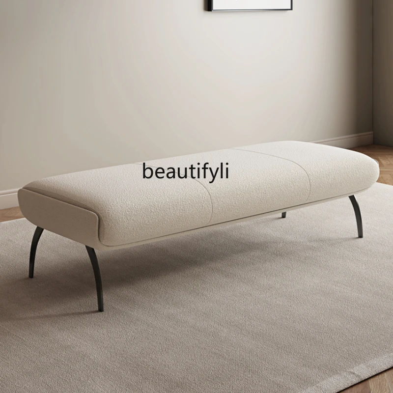 

Italian Minimalist Bed End Stool Bedroom Bed Bench Creative Sofa Stool Shoe Changing Stool