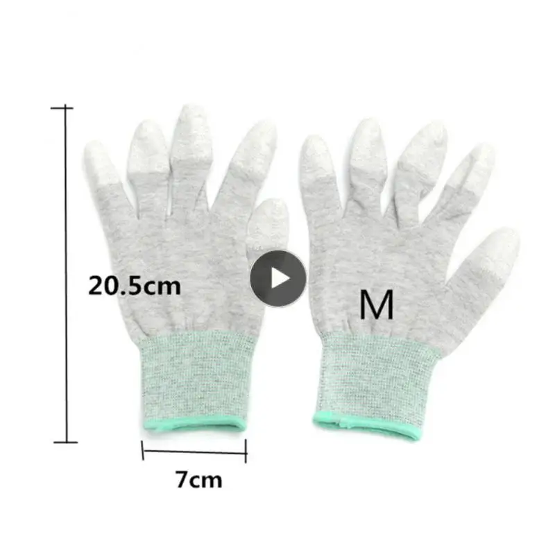 

Anti Static Gloves Electronic Working Gloves Household Clean Knitted Gloves Non-slip Wear-resistant Industrial Protection