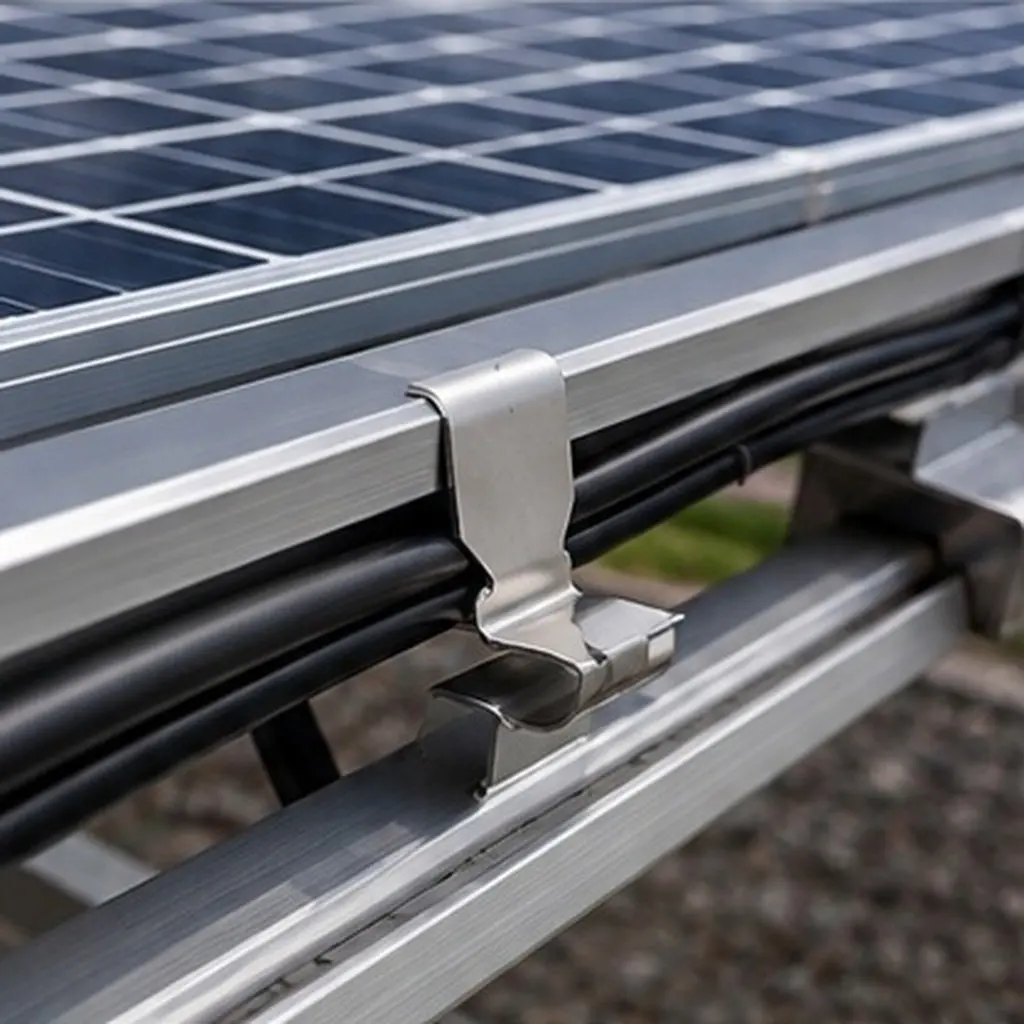 25Pcs Solar Panel Cable Clip Stainless Steel Wire Clamp Photovoltaic Module Cable Clamp Wire Harness Management