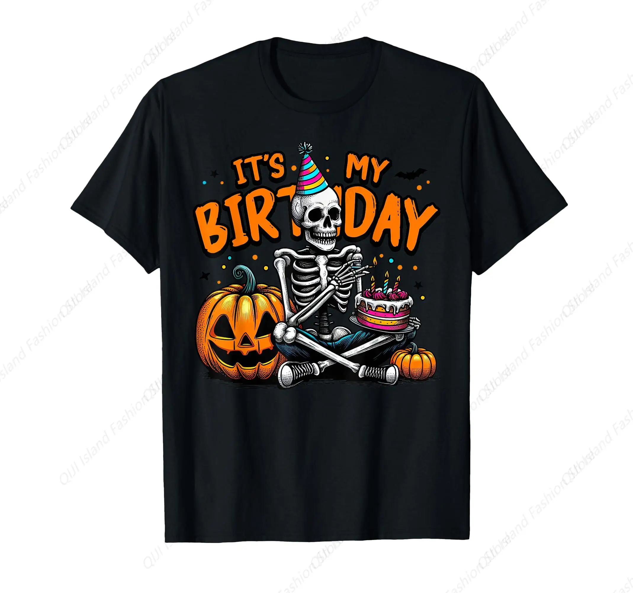 

It's My Skeleton Happy Halloween Birthday Party T-Shirt