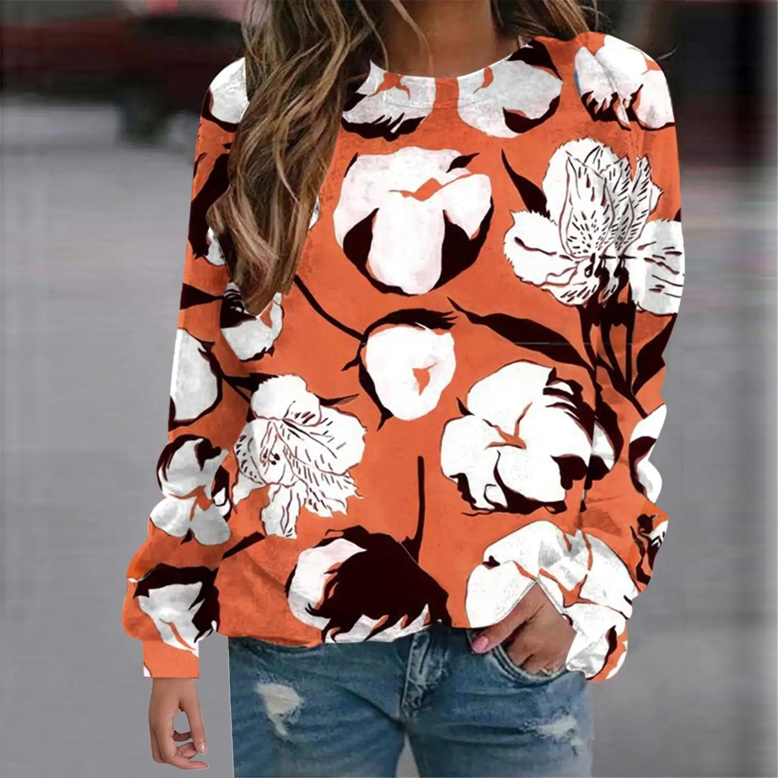 Autumn Sweatshirts Leopard Floral Flower 3D Print Hoodies Women Fashion Hoodie Oversized Pullovers Harajuku Tops Woman Clothing