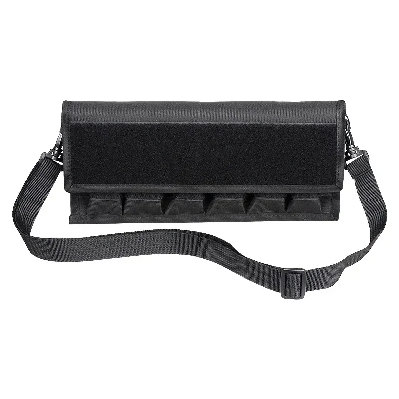 Tactical Molle 9mm Magazine Pouch Holster 6 Holes Airsoft Pistol Cross-body Cartridge Storage Bag for Glock 17 19 22 Colt 1911