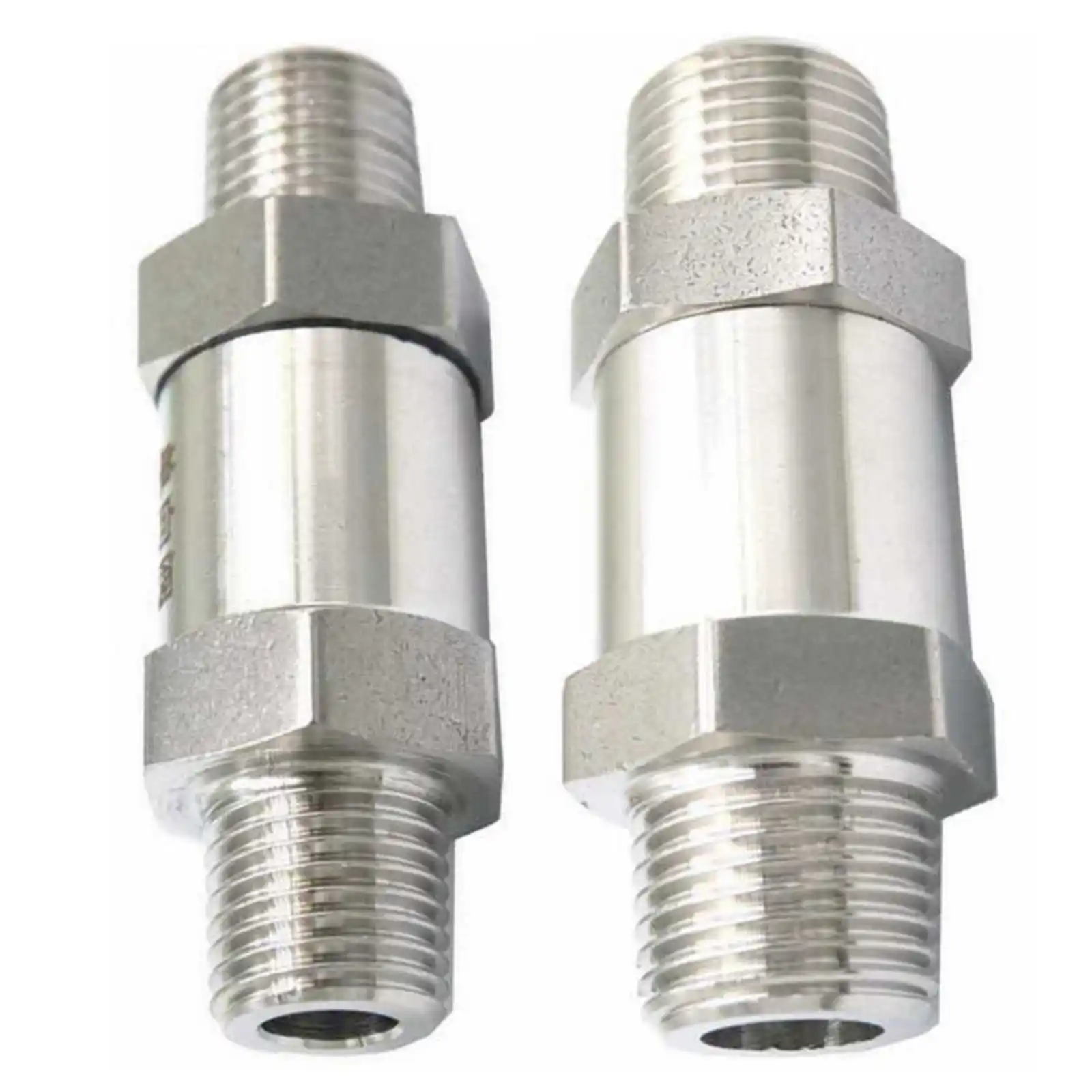 

1/8" 1/4" 3/8" 1/2" NPT BSPT Male 304 Stainless Steel Non-return Check Valve Water Gas Oil 64 Bar