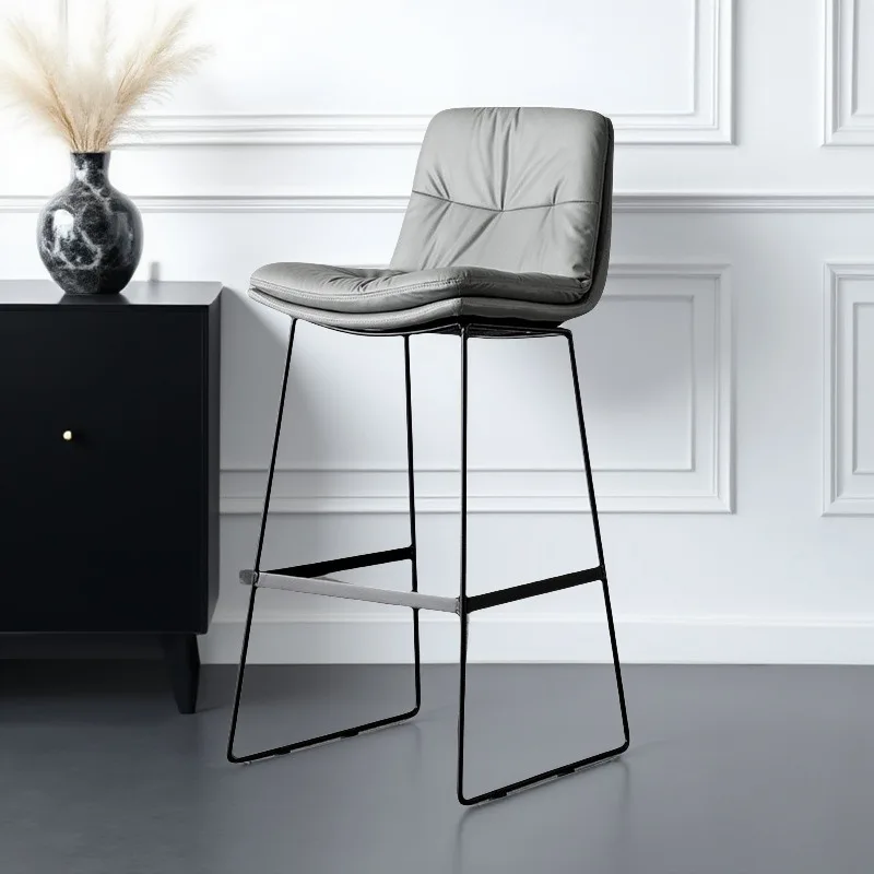 كراسي بار، حديثة وبسيطة، فاخرة خفيفة، مقاعد عالية القدم من الحديد، كراسي بار منزلية، كراسي بار، مساند ظهر، مقاعد عالية، مقاعد بار #2