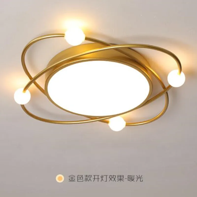 modern rodada led lustre para quarto sala de estar sala de jantar cozinha home design led teto lampada ouro controle remoto luz 01