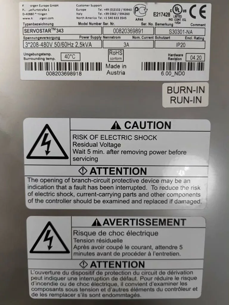 S30301-NA Сервопривод для Kollmorgen