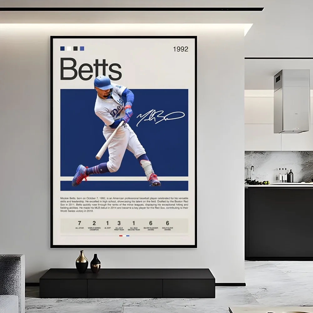 Sport D-DodGers L-LOs Baseball A-AnGeles Poster Wall Art Printing Waterproof Home Living Bed Room Bar Aesthetic Decor