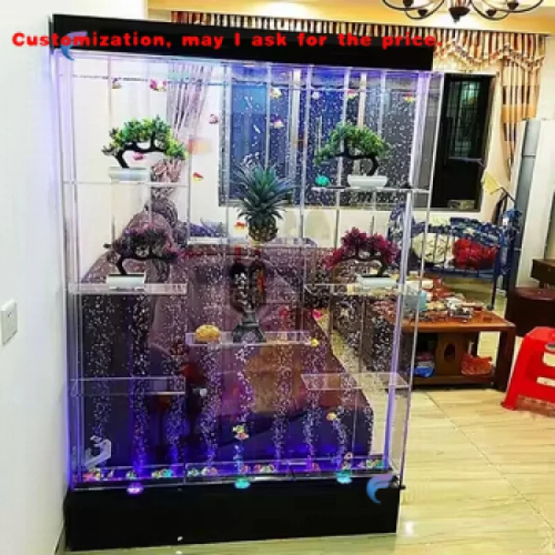 

На заказ.Горячая смена светодиодных светильников, напольная перегородка с пузырьками, перегородка с полками