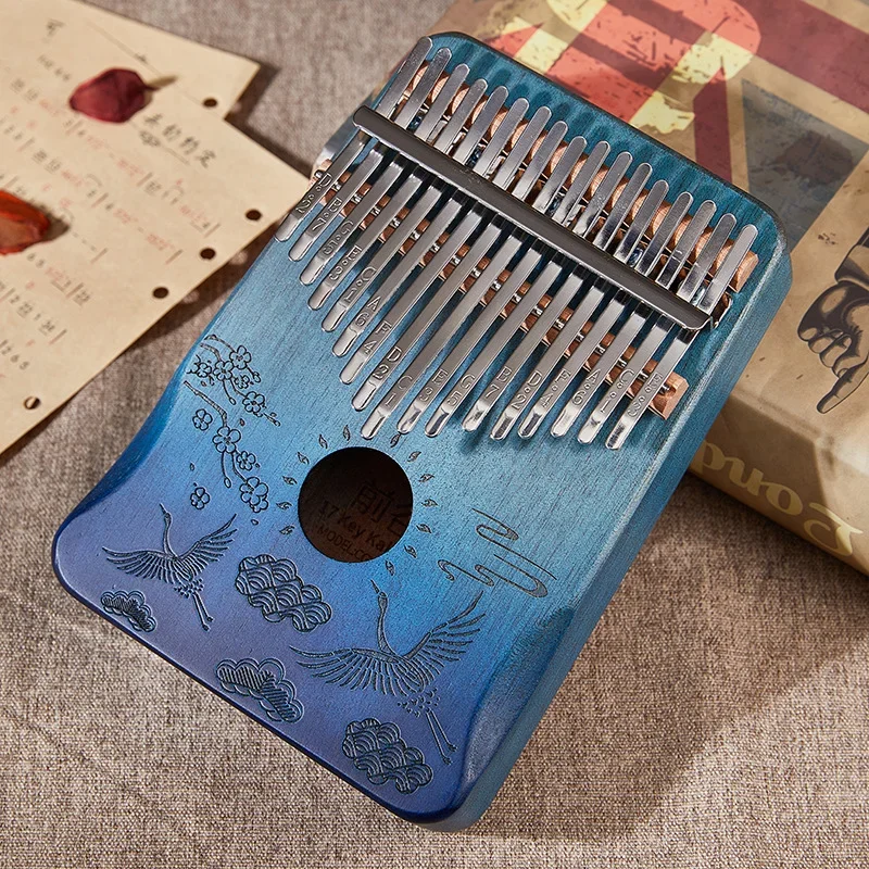 Cega Kalimba 17 Key Mahogany Thumb Piano 17 Llaves Mbira Musical Instrument Africa Musical Instrumentos Finger Piano