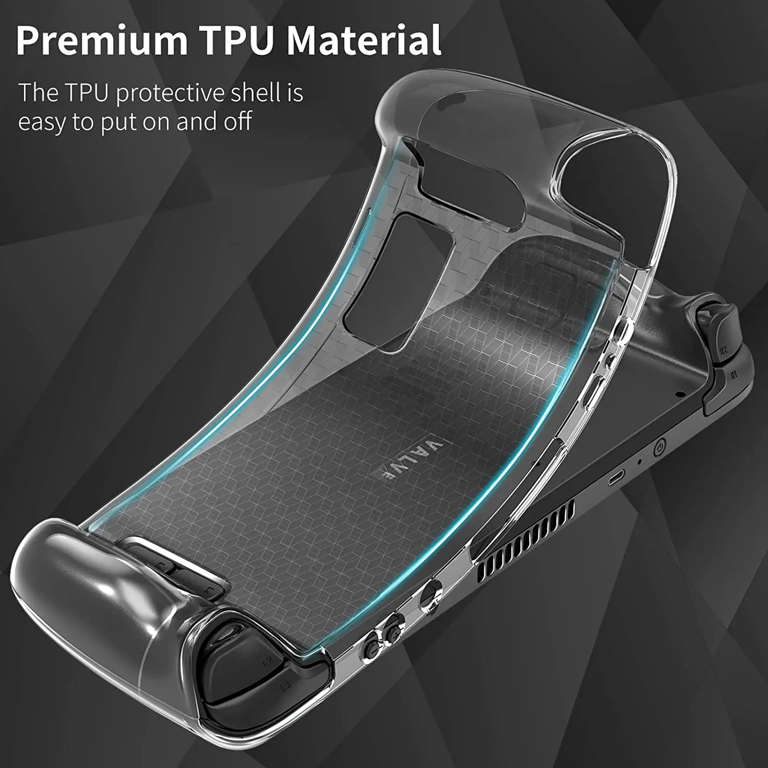 Heystop steam deck caso, caso padrão de diamante, compatível com plataforma de vapor 2022, à prova de choque, antiderrapante, Anti-B0ump