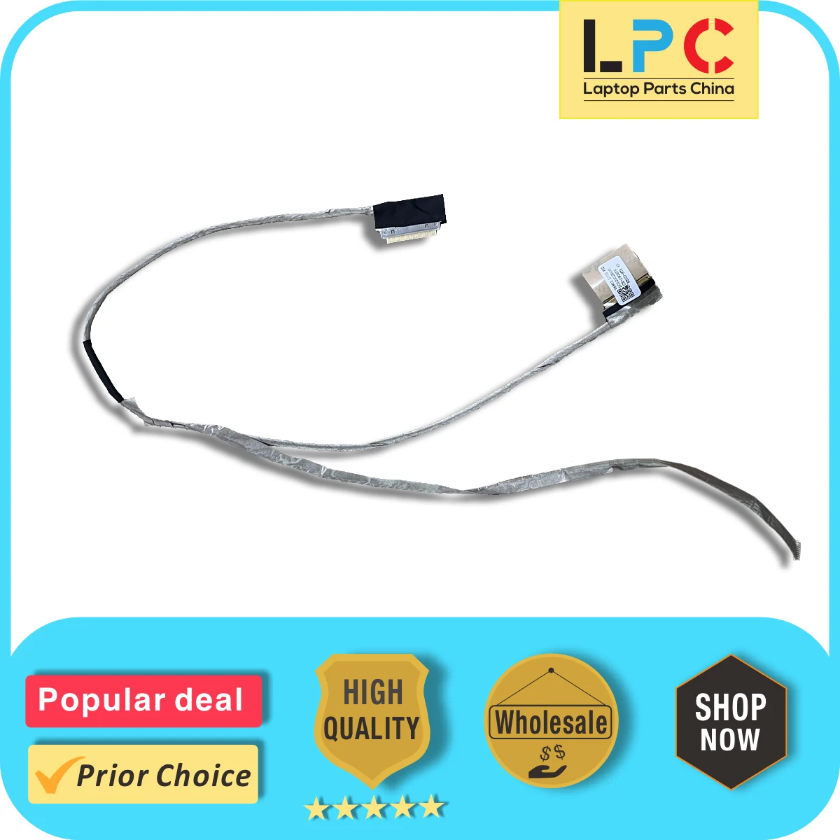 Laptop LCD LVDS Cable for Dell Inspiron 15R 3521 3537 3737 5521 5535 5537 DC02001N400 New Original Notebook LCD Display Cable