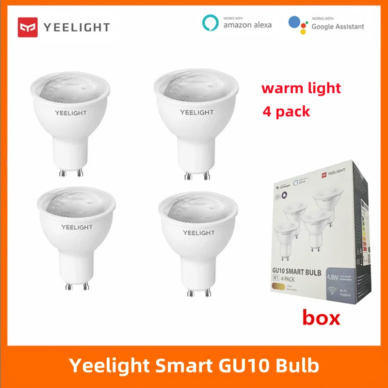 العالمي Yeelight GU10 الذكية LED لمبة ضوء دافئ 220-240 فولت واي فاي لعبة الموسيقى مزامنة APP التحكم الصوتي لشاومي جوجل مساعد اليكسا
