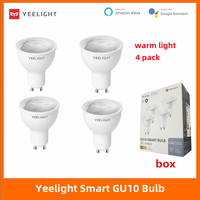 Global Yeelight GU10 Smart LED Bulb Warm Light 220-240V WIFI Game Music Sync APP Voice Control for Xiaomi Google Assistant Alexa