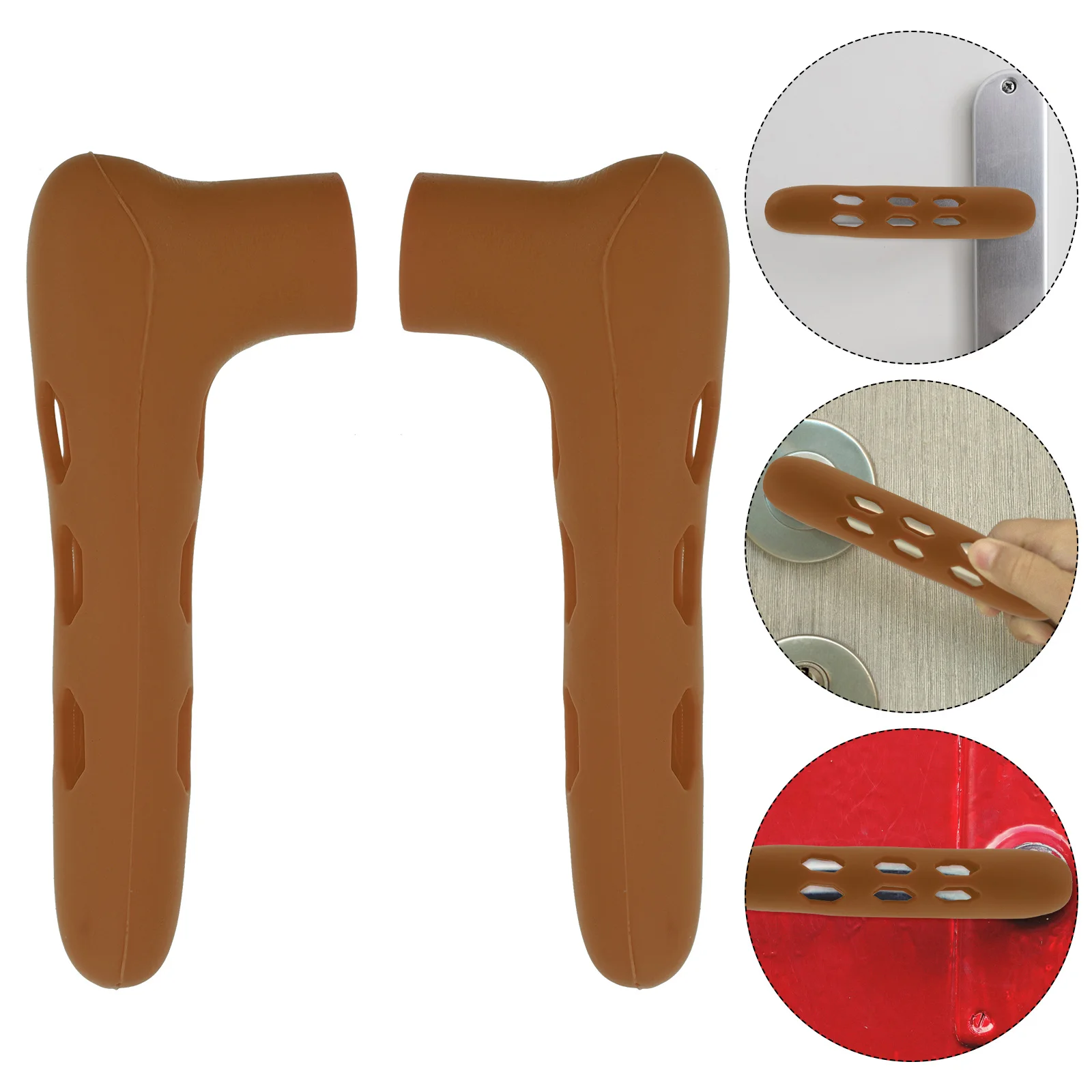 

2Pcs Silicone Doorknob Covers Anti-Collision Protective Sleeve Baby Safety Door Handle Protector Waterproof Flexible Door Knob