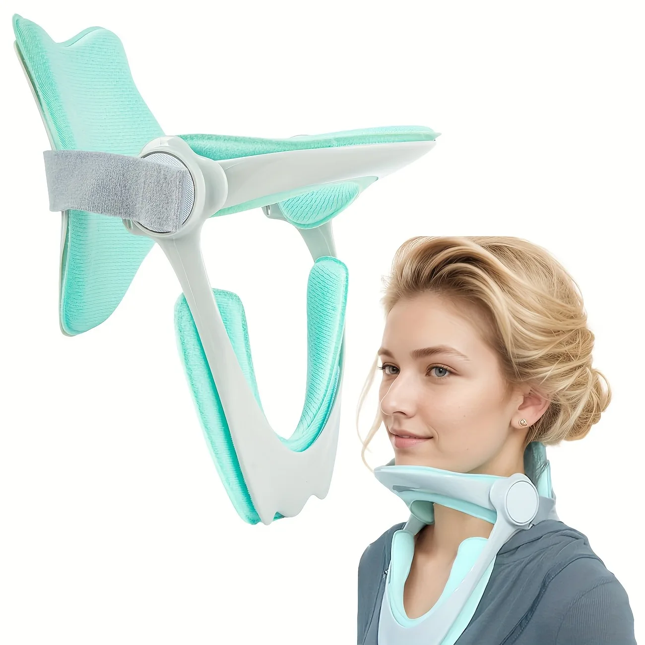 Adjustable Cervical Traction Device Posture Corrector Cervical Collar Neck Braces Support Stretcher Spine Protector Pain Relief
