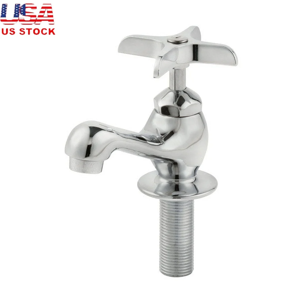 

Хромированный смеситель для ванной комнаты с одной ручкой и низкой дугой, сертифицированный WaterSense, отдельно стоящий смеситель для раковины, простота в эксплуатации, 1 отверстие