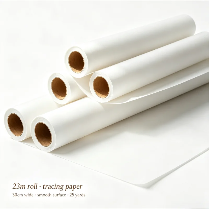 Tracing Paper Roll 17in x 25yd Translucent White Pattern Paper for Sewing Drawing Sketching Drafting Art Craft Supplies