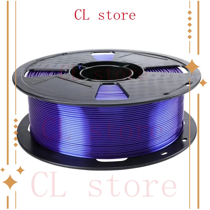 

1.75 mm 3D Printing Filament 1KG 2.2LBS Shine Silky Shiny for Metallic Dark Blue PLA Filament Meta