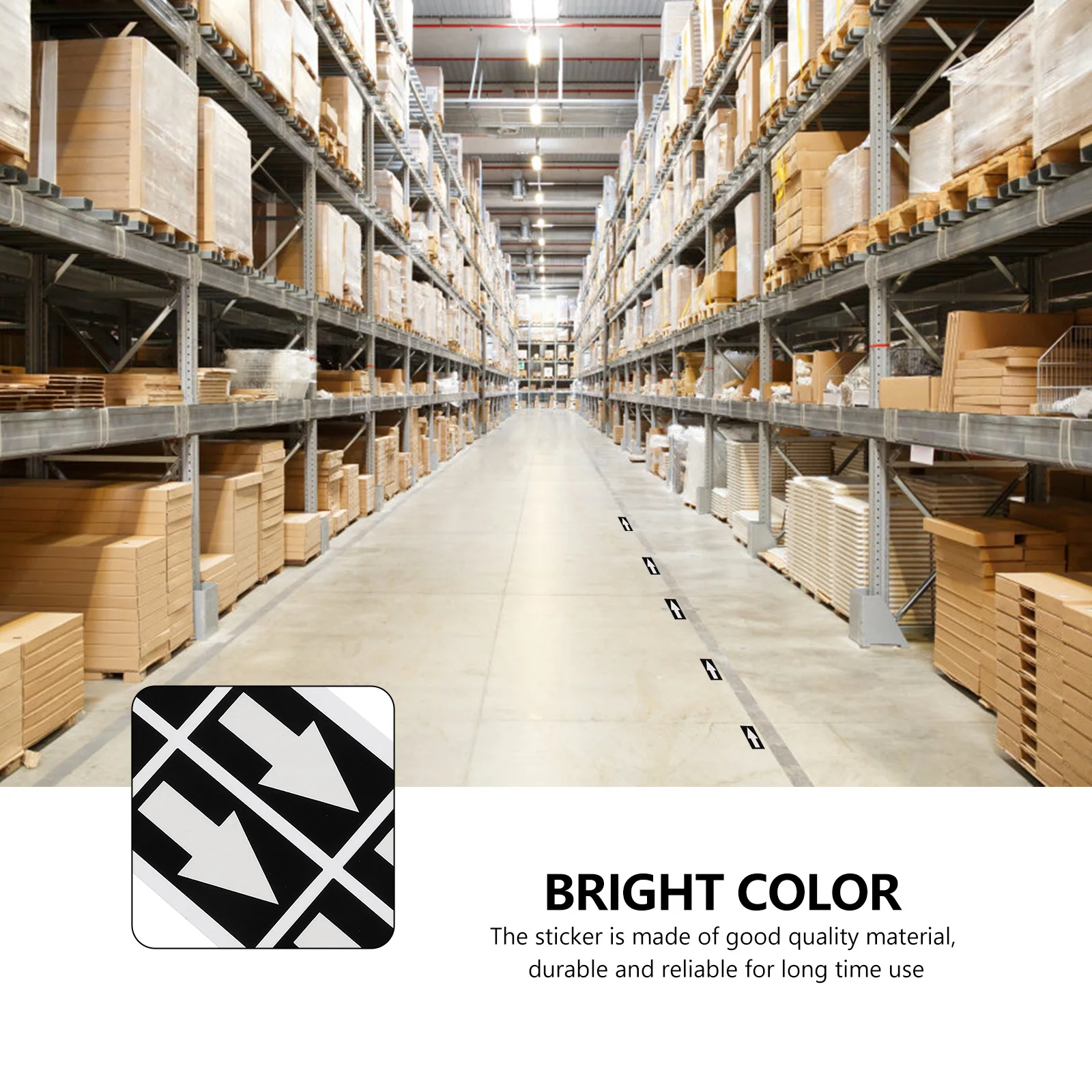 10 قطعة ملصق سهم اتجاه التدفق التصاق قوي سهل الالتصاق لصالة الألعاب الرياضية مكتب مستودع المدرسة تحذير السلامة السهم الحذر