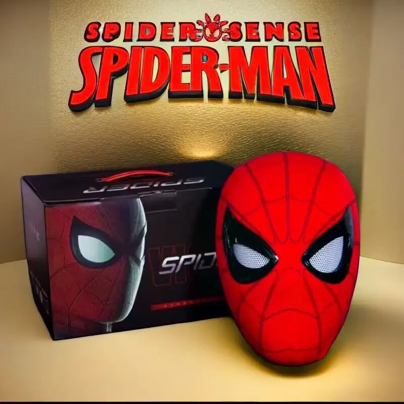 In Stock Miles Spider-Man4 1:1 Scale Electronic Mask With Moving Glowing Eyes Cosplay Toy Gift For Boys Gift view 2