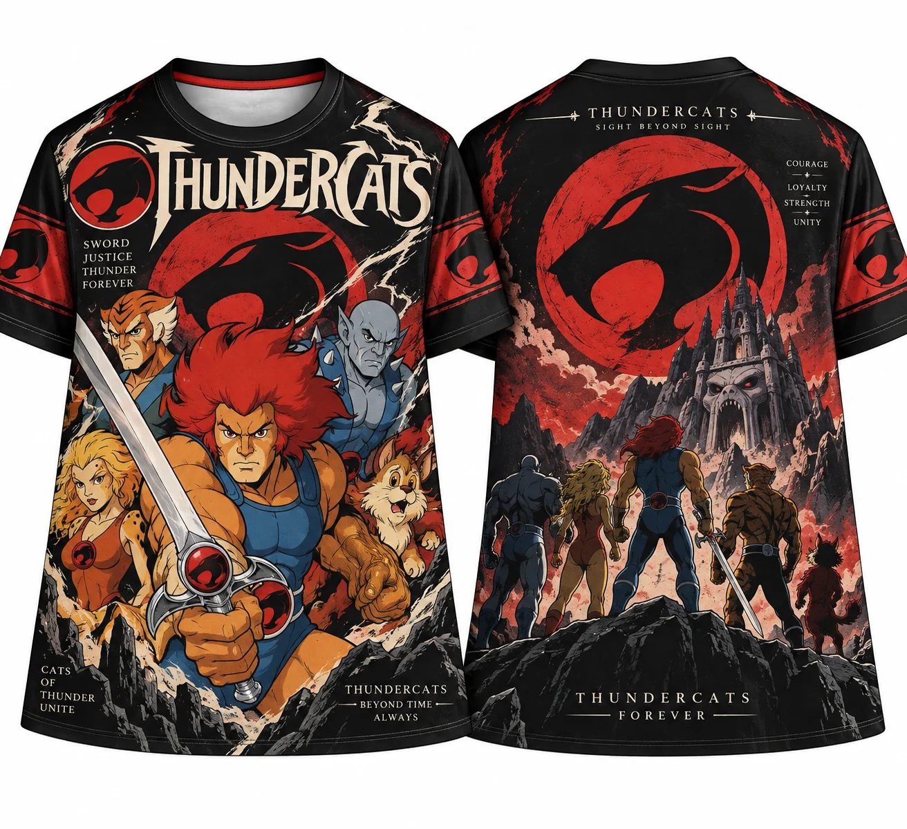 New Thundercats T Shirts Cartoon Anime 3D Print Fashion Men Woman T-shirt Streetwear Harajuku Tops Tees Clothing