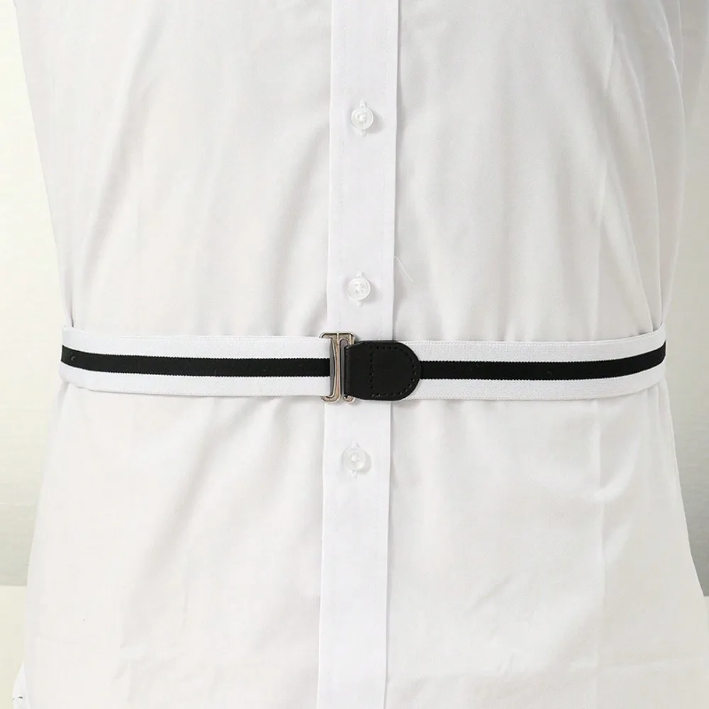 Fashion Non-slip Waistband Elastic Nylon Anti Wrinkle Business Shirt Stay Best Belt