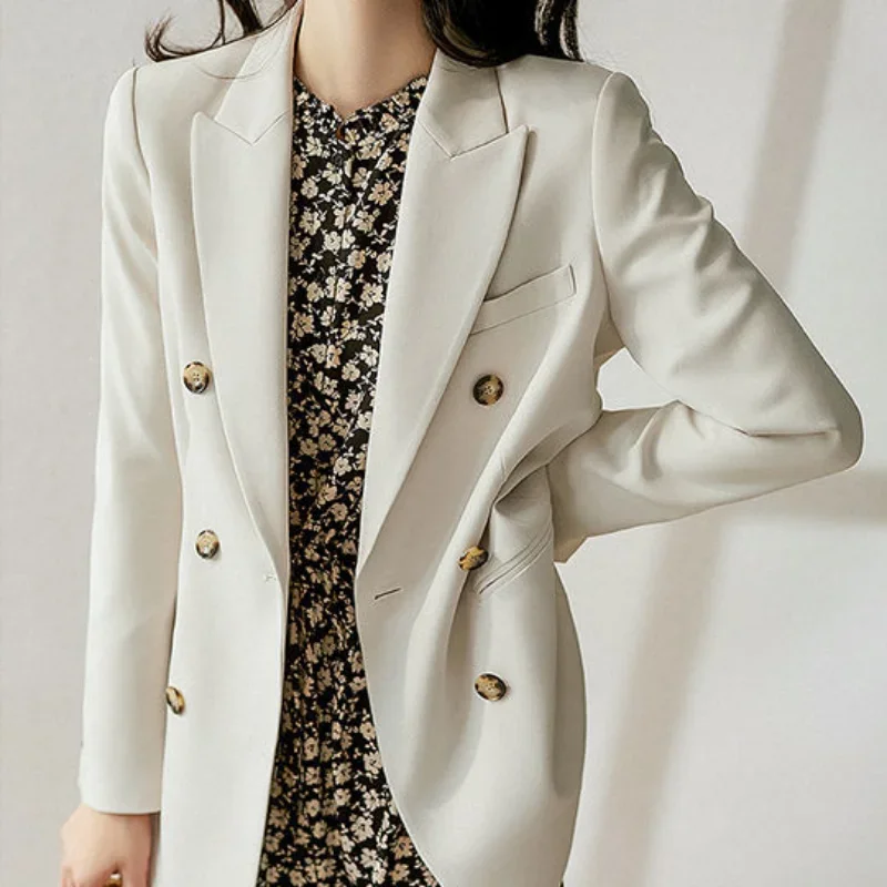 Green Blazers Clothing Spring Coat Trend Womens Blazer Suits Tailoring Luxury 2024 Fall Outfits Elegant Stylish Jacket for Women