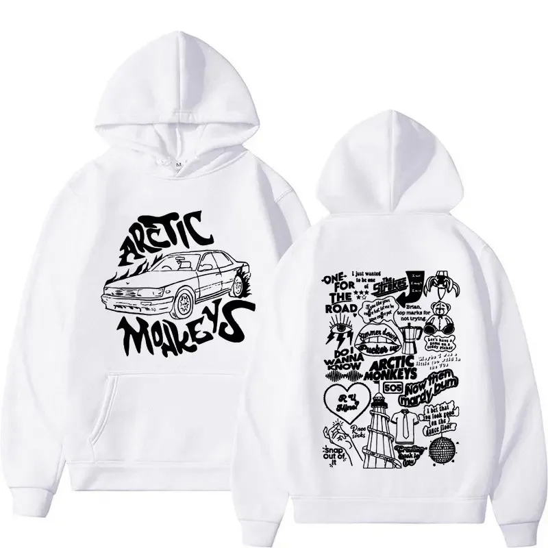 New cross-border European and American Arctic Monkey band peripheral printed hoodie for both men and women in spring and autumn