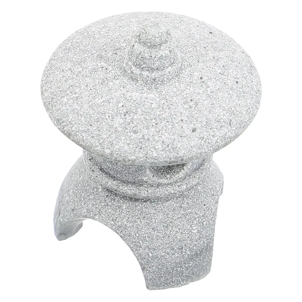 

Japanese Stone Lantern Sculpture Miniature Garden Decor Exquisite Craftsmanship for Fish Tank Home Tranquility