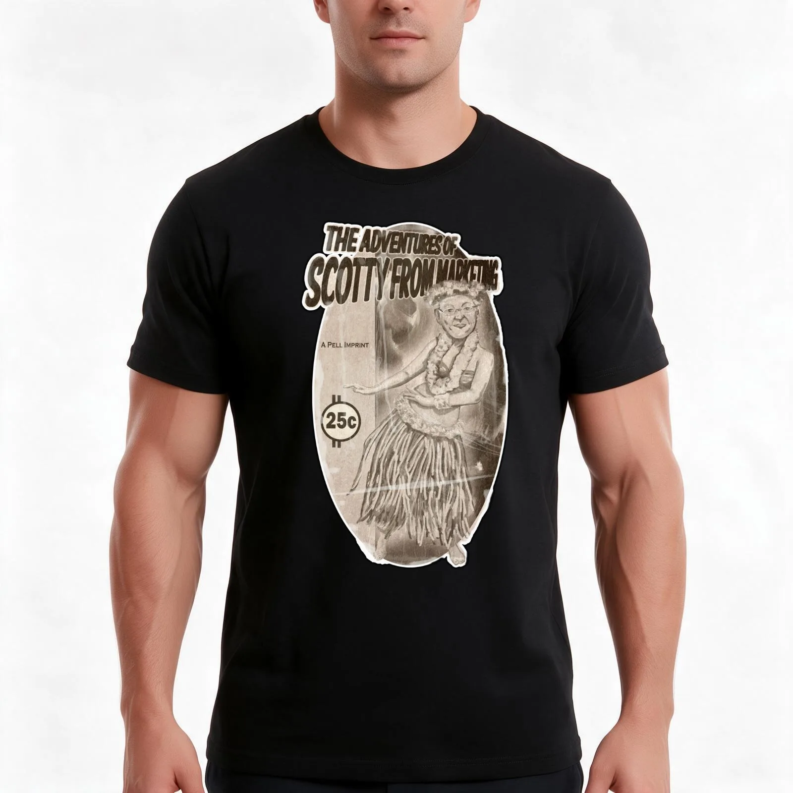 The Adventures of Scotty from Marketing T-Shirt, Summer Casual Cotton Tee, Oversized Streetwear Tops, Vintage Graphic Print