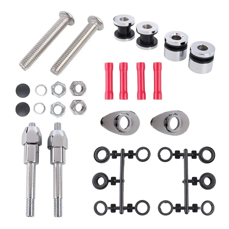 

Sissy Bar Docking Hardware Kit For Motorcycle Harddrive For Dyna FXD 2002-2005 Models