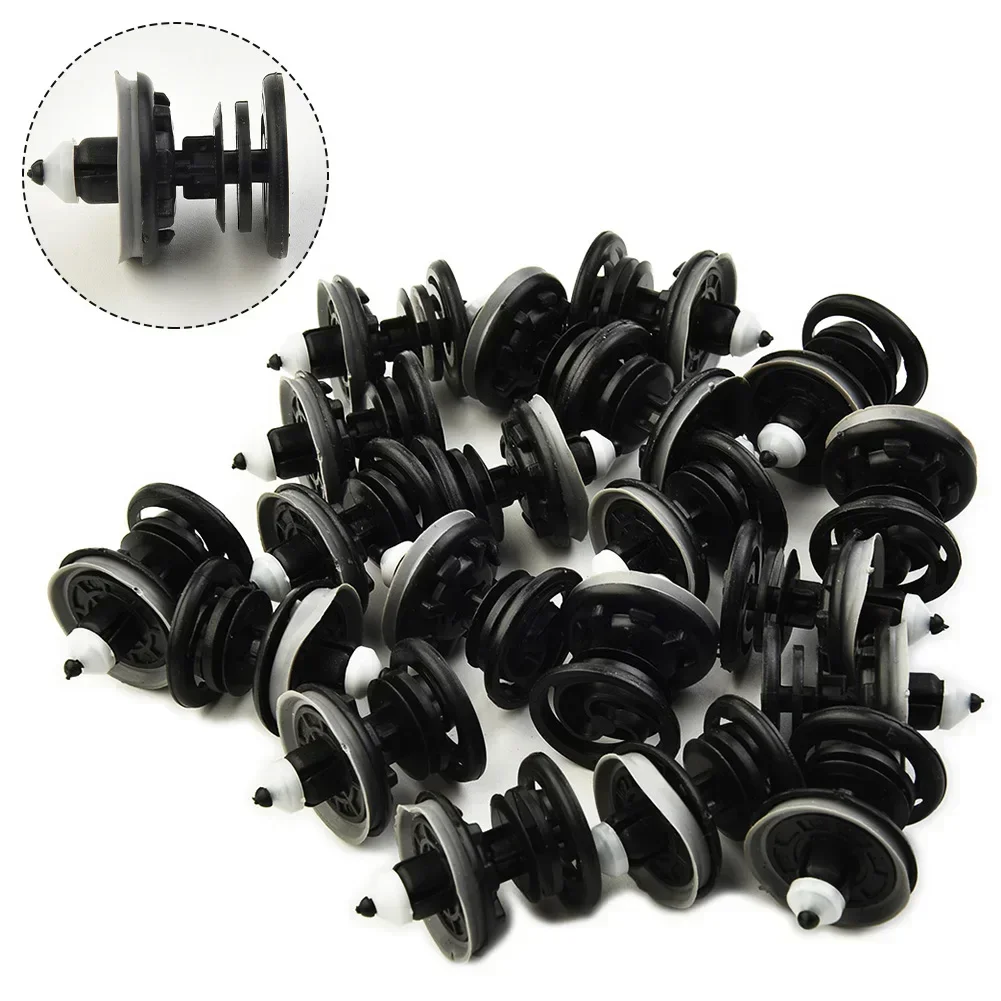 20Pcs Car Clips  Interior Door Panel Push Type Clips For PassatBus T5 Taureg 7L6868243 For ADDY Plenum Push Type Clip