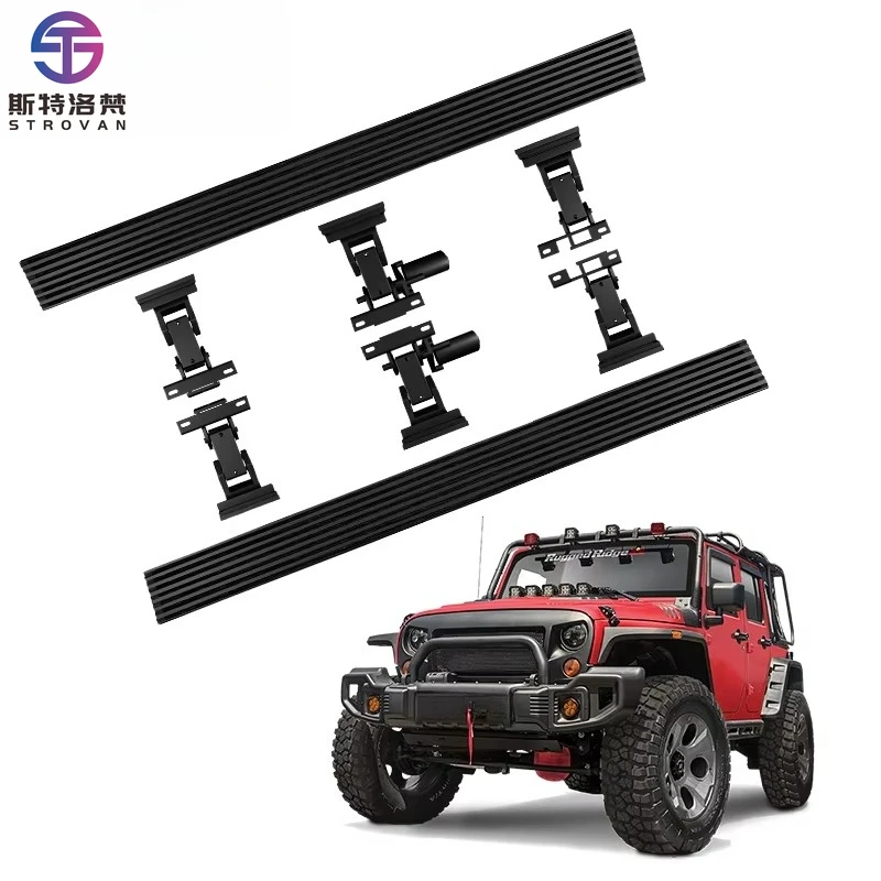 

STLF CLRAK 4x4 Manufacturer Price Aluminum Alloy Electric Side Steps Power Running Boards for Gladiator 2020+