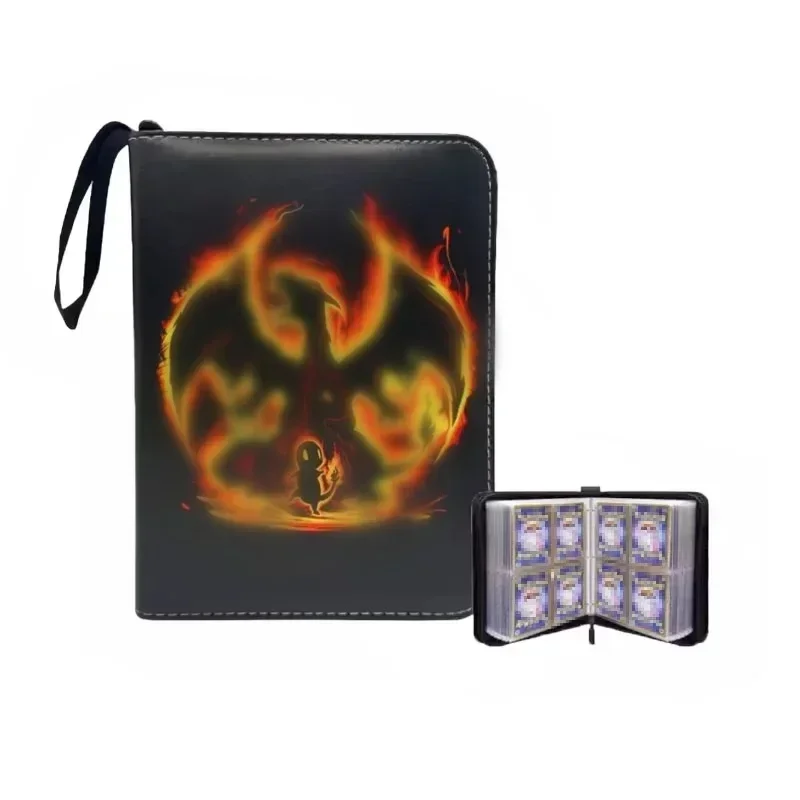 

Ограниченное предложение, большая емкость, 4 кармана, папка для хранения карт для 400 игровых карт, застежка-молния из искусственной кожи для коллекционеров карт