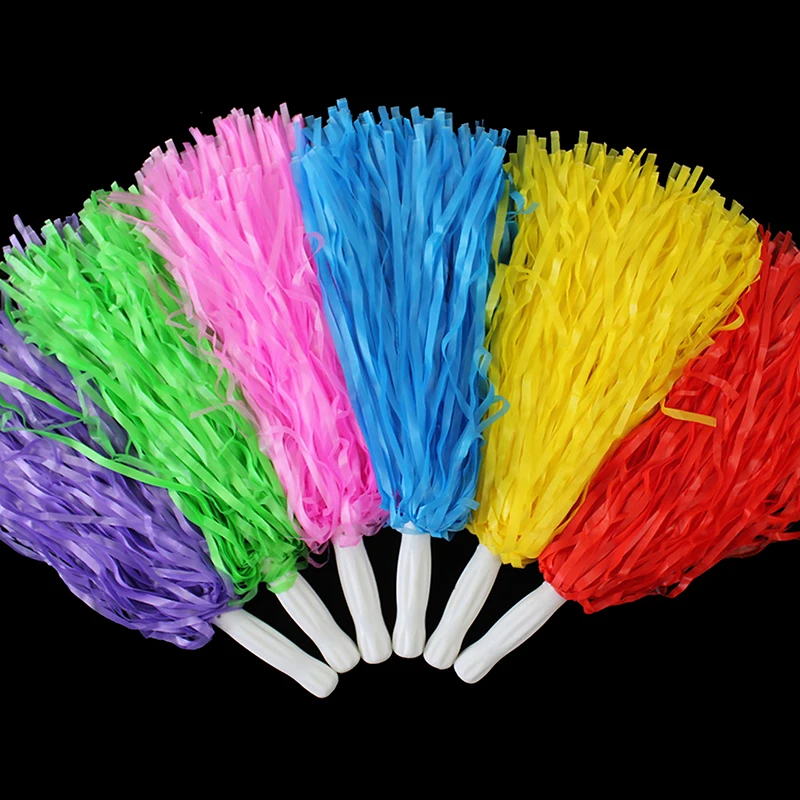 1pcs Cheerleading Cheering Flower Ball Game Pompoms Cheap Apply To Dance Sports Match Supplies And Concert Decorator Pompoms