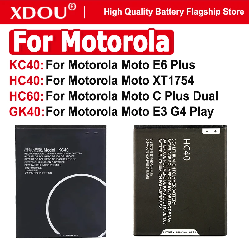 Battery KC40 HC40 HC60 GK40 For Motorola Moto E6 Plus XT1754 XT1755 XT1758 M299…