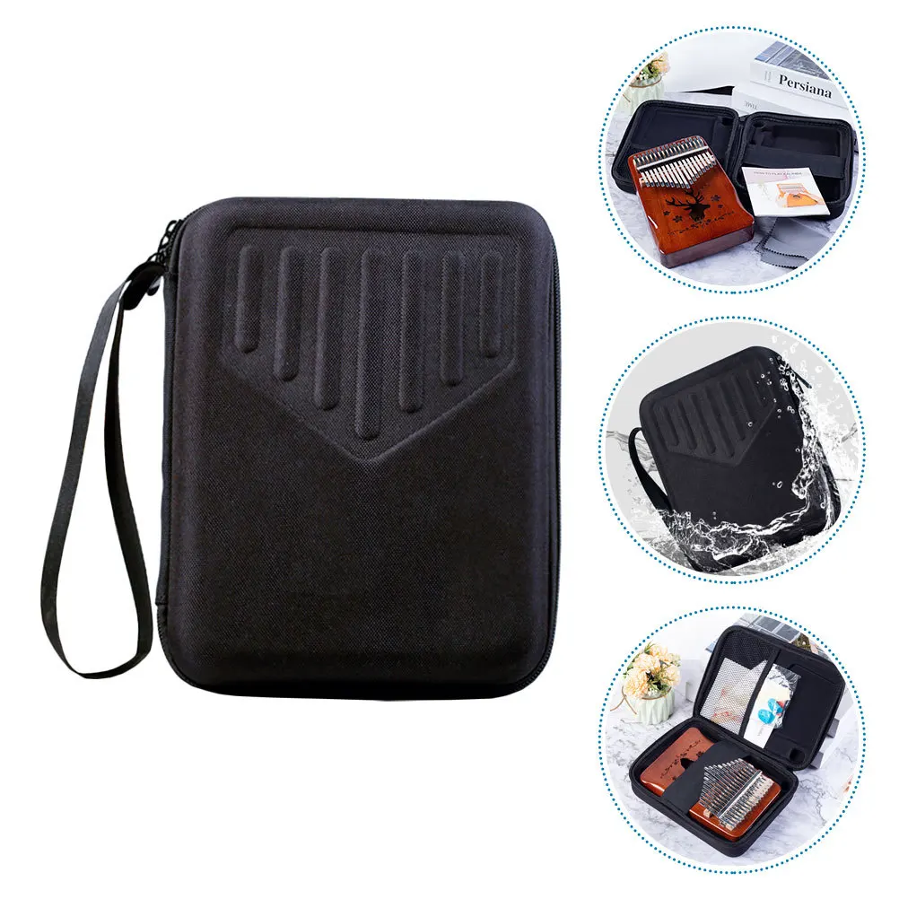 

Waterproof Thumb Piano Box Protective Bag Pouch Kalimba Sturdy Case Composite Eva Excellent Craftsmanship