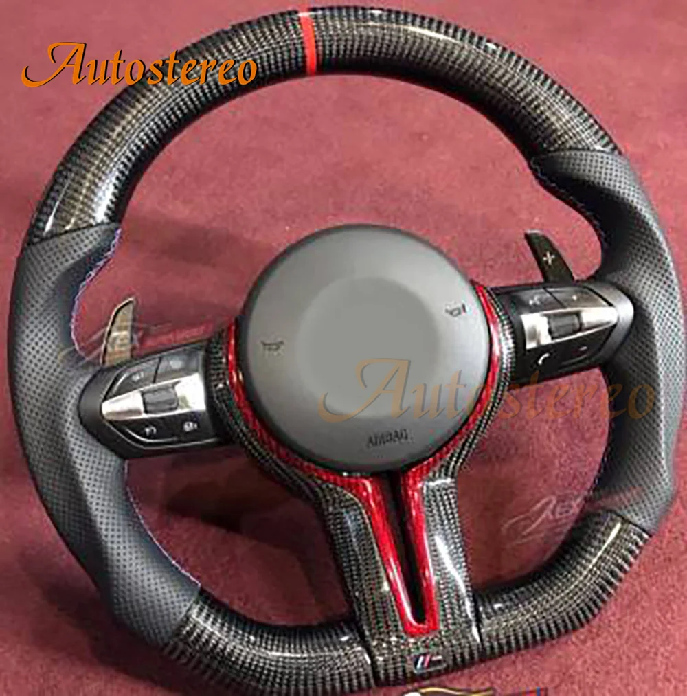 Car Steering Wheel Assembly For BMW 328M M3 1/2/3/4 Series X1/X3/X4/X5/X6 M2/M3/M4 Leather Retrofit Interior Auto Electronics