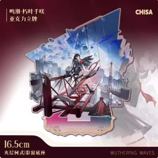 Japanese Anime Wuthering Waves AUGUSTA CHISA Iuno Acrylic Stand Figure Model Plate Cosplay Collection Desktop Decor Gifts MYQP