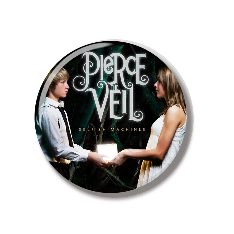 44MM Band Pierce Veils Music Album Pin Soft Button Jewelry Creative Badge Cartoon Brooch Lapel Pin Bag Backpack Hat Decoration