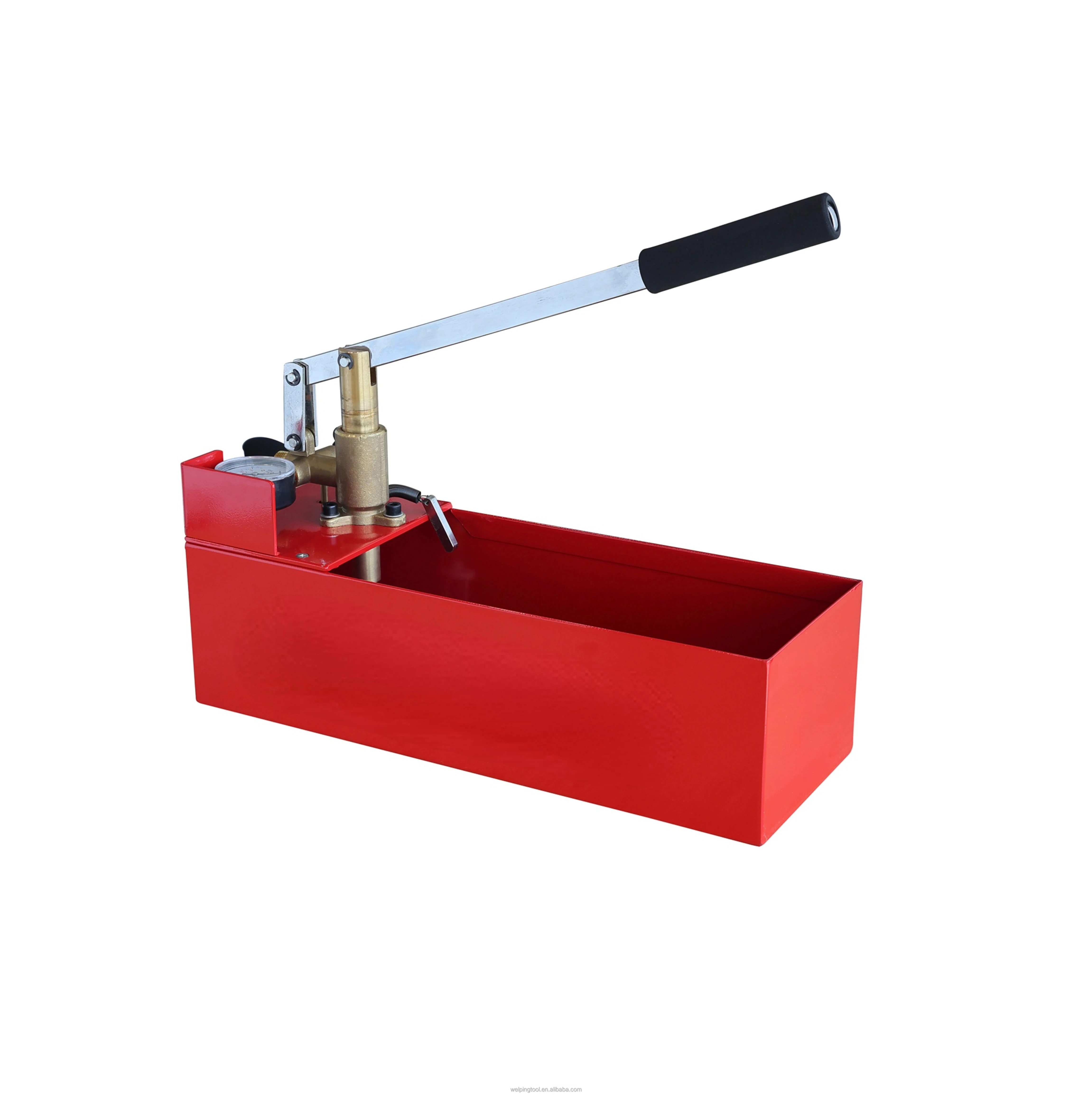 Water Lines Hydraulic Pressure Testing Bucket Hand Test Pumps Price 60 BAR Pipe Pressure Tester